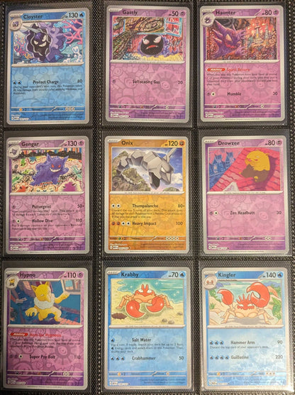 Pokemon 151 Complete Reverse/EX/Holo Set Scarlet Violet NM/M