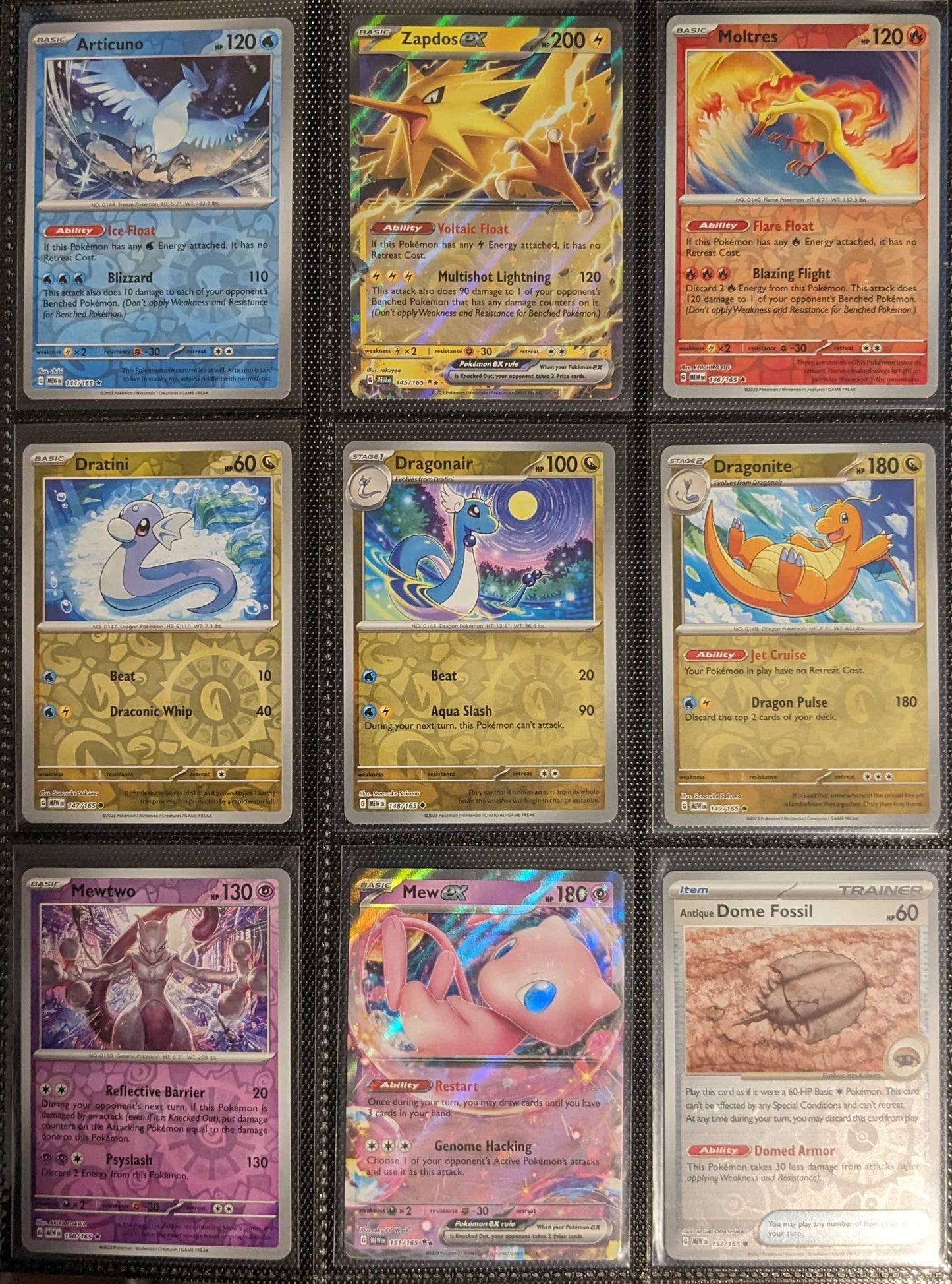 Pokemon 151 Complete Reverse/EX/Holo Set Scarlet Violet NM/M