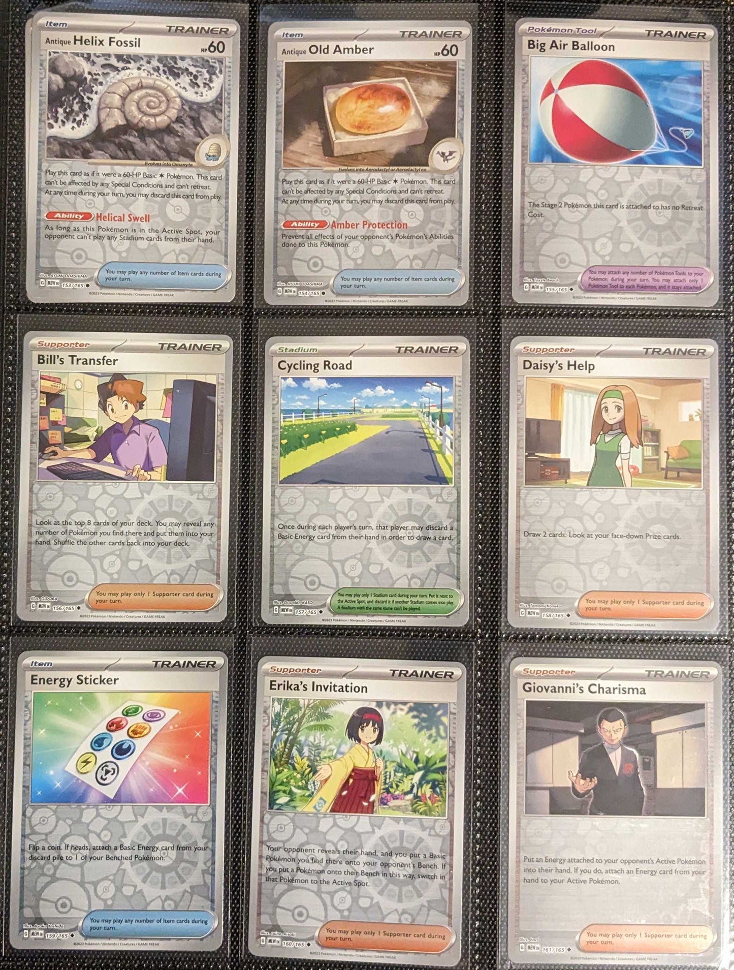 Pokemon 151 Complete Reverse/EX/Holo Set Scarlet Violet NM/M