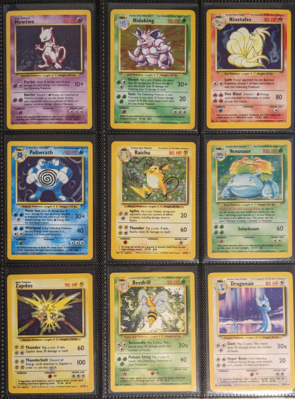 Pokemon 100% COMPLETE BASE SET UNLIMITED 102/102 NM-MP