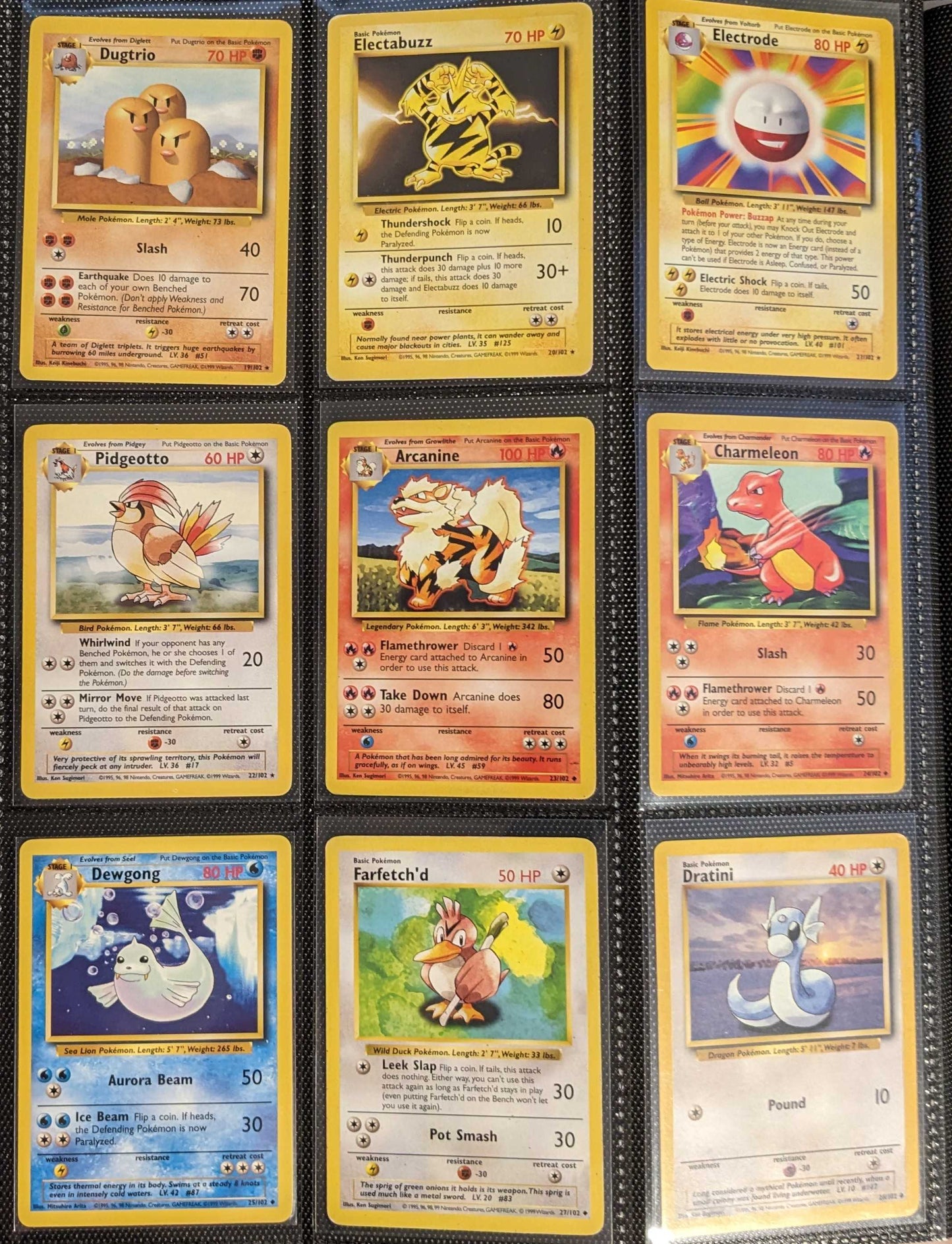 Pokemon 100% COMPLETE BASE SET UNLIMITED 102/102 NM-MP